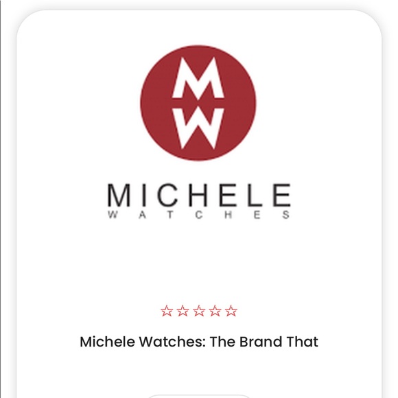 Michele Milou Diamond Stainless Steel square Watch with crystal, 66 diamonds - Picture 5 of 9